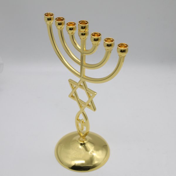 Messianic Menorah Hebraic Roots Seven Branch Temple Menorah - Image 2