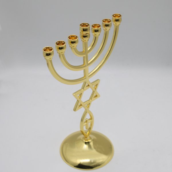 Messianic Menorah Hebraic Roots Seven Branch Temple Menorah - Image 3