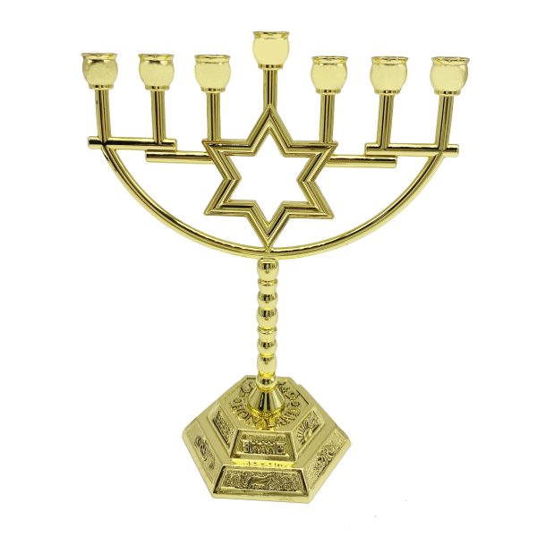 Magen David Temple Style Menorah
