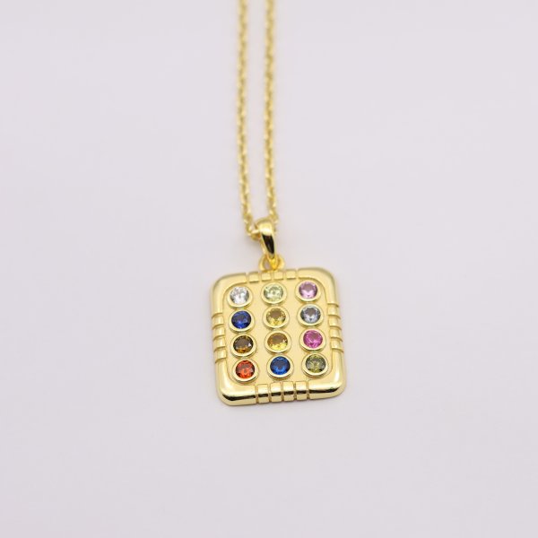 Gold & Silver 12 Tribes Breastplate Necklace - Image 3