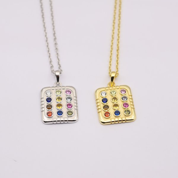 Gold & Silver 12 Tribes Breastplate Necklace