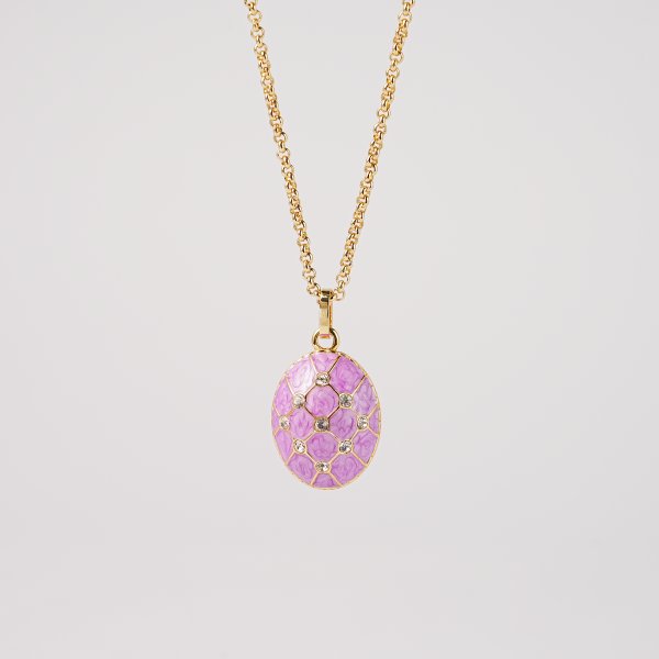 Sterling Silver Colorful Enamel Easter Egg Pendant Necklaces - Image 3