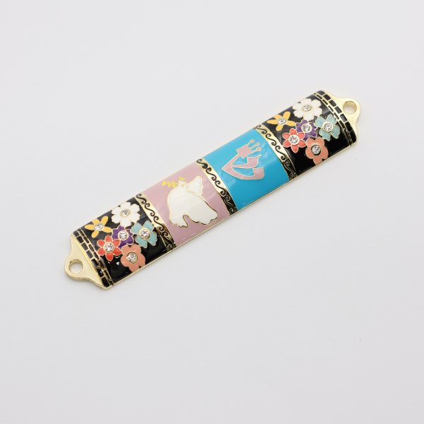 Unique Flower & Pigeon Design Mezuzah Cases - Image 2