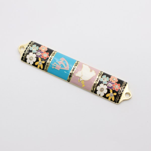 Unique Flower & Pigeon Design Mezuzah Cases - Image 3