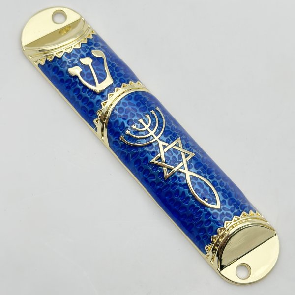 Messianic Roots Mezuzah Case with Home Blessing - Image 2